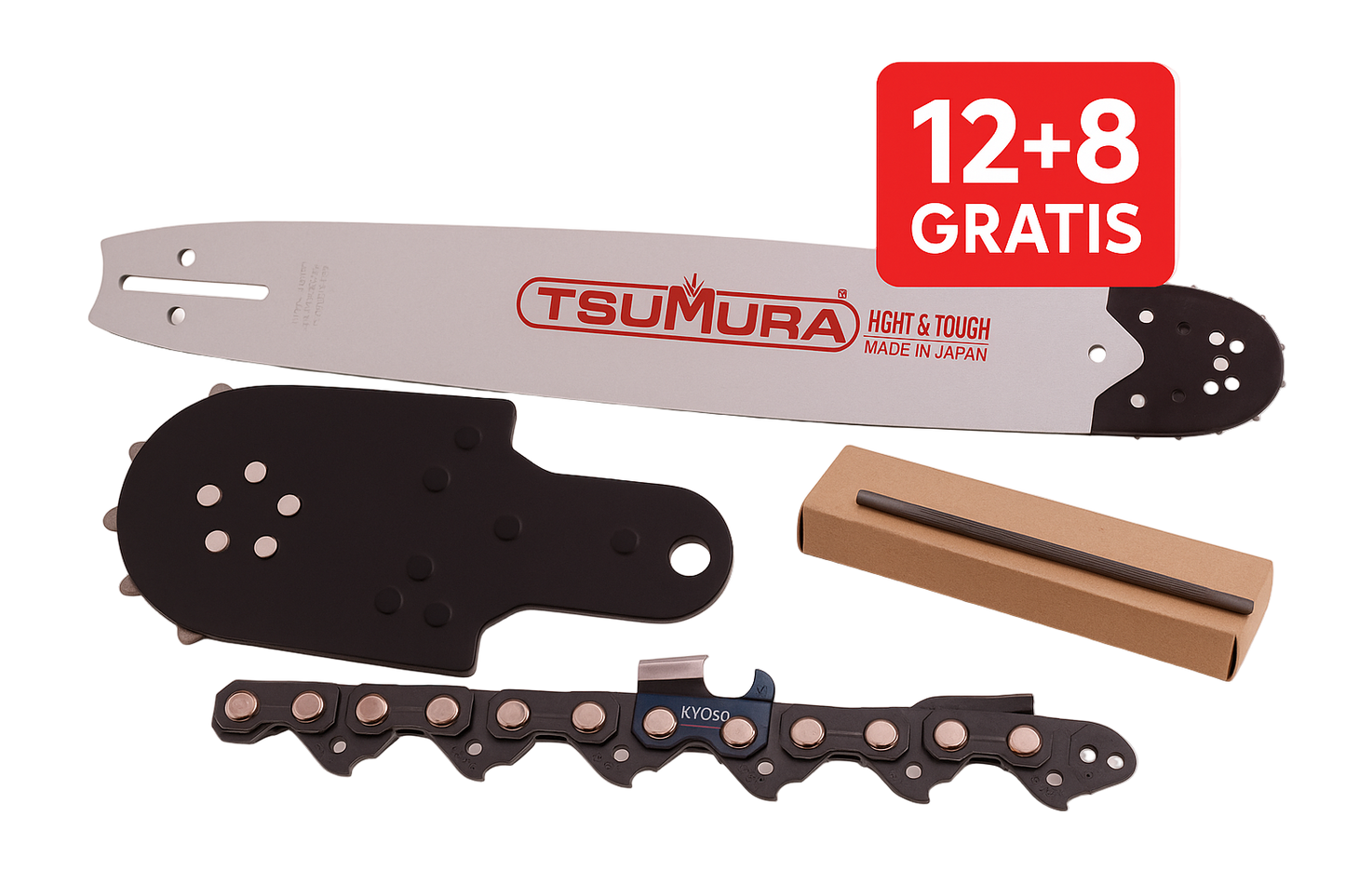 Pachet Lant Kyoso 34D-3/8-1.5 (12 + 8 Gratis) + Pile Rotunde 5.5mm + Sina Ghidaj Tsumura 18''-3/8-1.5 (2 capete Gratis)