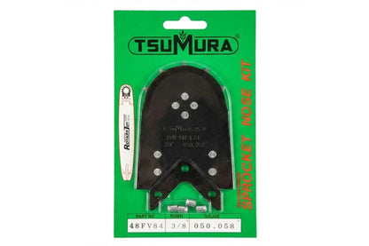 Pachet cu 20 Lanturi Kyoso 34D(68DL)-3/8-1.5 (12 + 8 Gratis) + 24 Pile Rotunde 5.5mm + 1 Sina Ghidaj Tsumura 18''(45 cm)-3/8-1.5 (+1 cap lama Tsumura Gratis) pentru Husqvarna - imaginea 5
