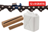 Pachet Lant Kyoso 34D-3/8-1.5 (12 + 8 Gratis) + Pile Rotunde 5.5mm + Ulei Amestec 2% Verde (15L + 5L Gratis) - imaginea 1